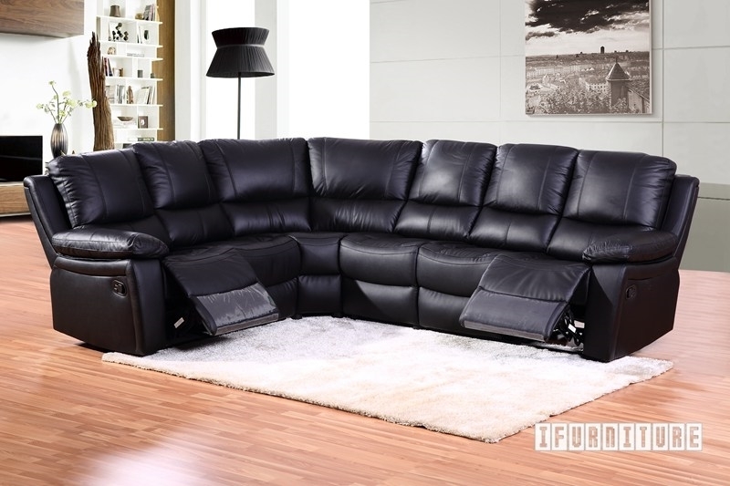 San Diego Corner Reclining Sofa Genuine Leather Ifurniture Open
