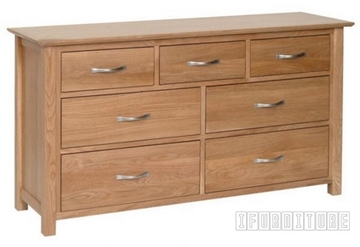 Picture of NEWLAND Solid Oak 3 Over 4 Chest / Dressing Table
