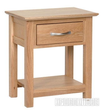 Picture of NEWLAND Solid Oak Lamp Table/ Bedside Table/Night Stand