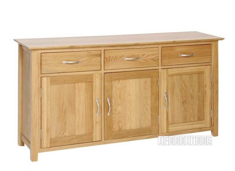 Picture of NEWLAND Solid Oak 3 Drawer Sideboard