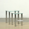 Picture of STUDIO Glass Nest Table *Clear Glass