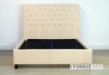 Picture of JAZMIN Fabric Upholstered Scroll Back Bed in *Queen