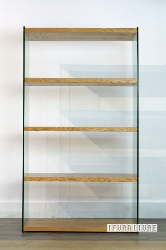 Picture of LENZO Glass Display Shelf in Ash Veneer