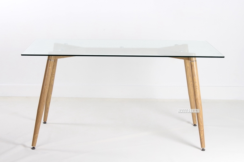 Picture of CREWE Glass Rectangle Dining Table