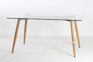Picture of CREWE Glass Rectangle Dining Table