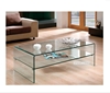 Picture of MURANO Bent Glass Coffee Table with Shelf