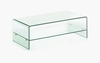 Picture of MURANO Bent Glass Coffee Table with Shelf