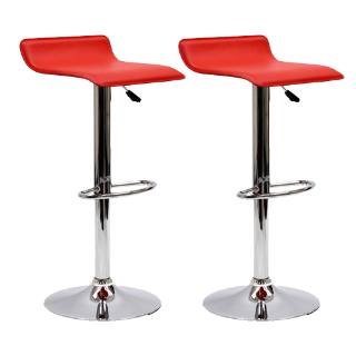 Picture of ABBY Adjustable Gas Lift Bar Stool - Red