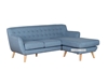 Picture of GAUTO Grey Reversible Sectional Sofa* Blue