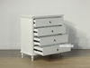 Picture of CAROLINE Ash Veneer 4 Drawer Tallboy *White