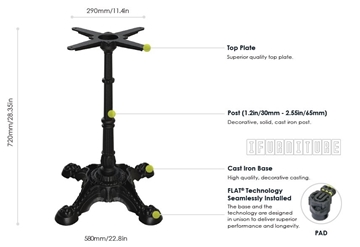 Picture of PX23 FLATTECH Auto Adjust Table Base