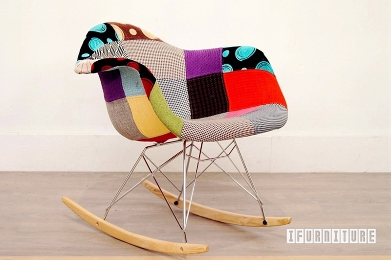 Replica Eames Rocking Chair Fabric Patch Version Ifurniture The