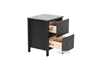 Picture of METRO Pine Bedside Table (Black)