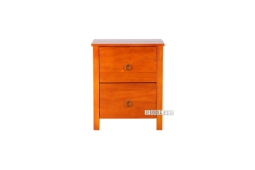 Picture of METRO 2-Drawer Solid Pine Wood Bedside Table  (Honey)