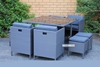 Picture of Summerland 9 PC Outdoor Cube Dining Set /Grey or Black