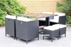 Picture of Summerland 9 PC Outdoor Cube Dining Set /Grey or Black