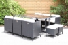 Picture of Summerland 11PC Outdoor Cube Dining Set *Black or Grey