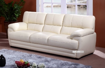 Picture of EALING LOVESEAT *Genuine Leather CREAM