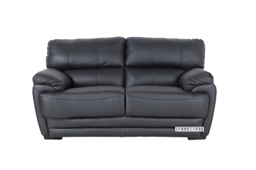Picture of EALING LOVESEAT *Genuine Leather Black