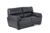 Picture of EALING LOVESEAT *Genuine Leather Black