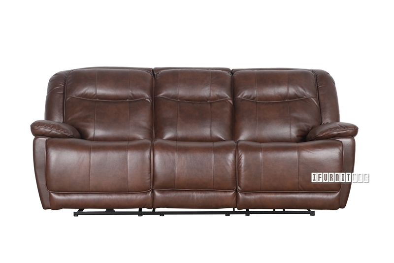 Picture of KANSAS Electric Power Reclining 1+2+3 Sofa Range *Leather Gel - 2 Seater With Console (Loveseat)