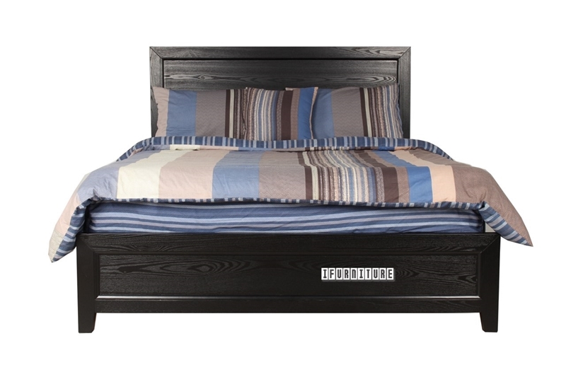 Picture of MEGAN SOLID WOOD QUEEN/king Bed FRAME *BLACK