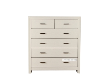 Picture of (FINAL SALE) MEGAN SOLID WOOD 6DRAWER CHEST *WHITE