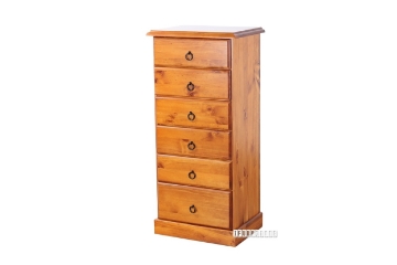 Picture of SAMANTHA Solid Pine 6-Drawer Chest Slim