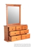 Picture of SAMANTHA 7-Drawer Solid Pine Dresser with Mirror