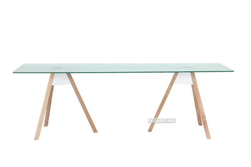 Picture of (Final Sale) TRIG Glass Dining Table 94"