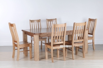 Picture of FRANCO SOLID NZ PINE 7PCS DINING SET
