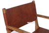 Picture of NANCY Solid Teak Chair *Genuine Cowhide