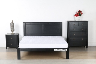 Picture of Metro 3pcs Bedroom Set in 3 colors / 4 Sizes - (Black) - Double