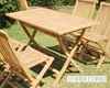 Picture of BALI SOLID TEAK 5PCS FOLDING TABLE SET WITH UMBRELLA HOLE MODEL 203B