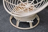 Picture of POD INDOOR-OUTDOOR DAY BED/ SWIRL & ROCKING CHAIR WITH CREAM CUSHION *REAL RATTAN