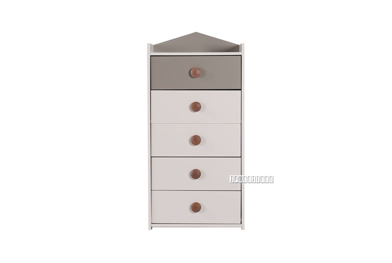 Picture of TWIRL 5 Drawer CHEST *MATTE GREY