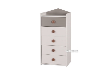 Picture of TWIRL 5 Drawer CHEST *MATTE GREY
