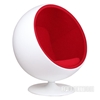 Picture of REPLICA BALL Chair orange *Cashmere & Fiber Glass