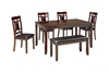 Picture of Bennox Dining Room Table and Chairs with Bench