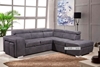 Picture of POSITANO Sectional Sofa/ Sofa Bed With Storage & Two Ottomans (Taupe) - Right