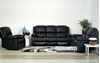 Picture of BRIGHTON  1+2+3 Reclining SOFA RANGE * DARK BROWN AIR LEATHER  - 1S+2S+3S COMBO