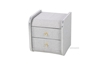 Picture of Calla FABRIC BEDSIDE TABLE *GREY