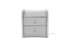 Picture of Calla FABRIC BEDSIDE TABLE *GREY