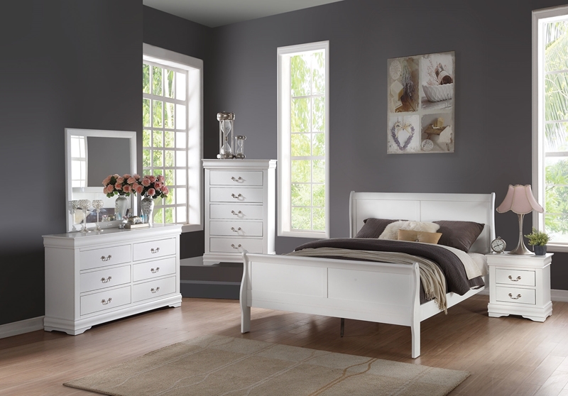 louis philippe bedroom collection *white