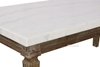 Picture of IMPERIAL COFFEE TABLE * REAL MARBLE TOP/WHITE WASH TIMBER