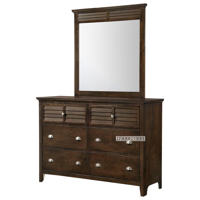 Picture of (FINAL SALE) HARBOR DRESSer & MIRROR * BROWN
