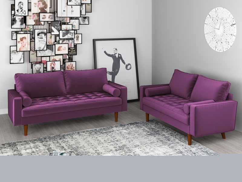 Faversham 3 2 Sofa Range Eggplant