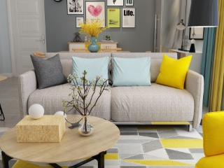 Picture of KAYLA 3+2 Sofa Range (Beige) - 2 Seater (Loveseat)