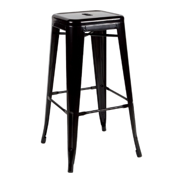 Picture of TOLIX Replica Bar Stool - (Black) - 25.5"/65cm