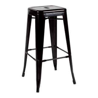 Picture of TOLIX Replica Counter Height Stool (Black) - 25.5"